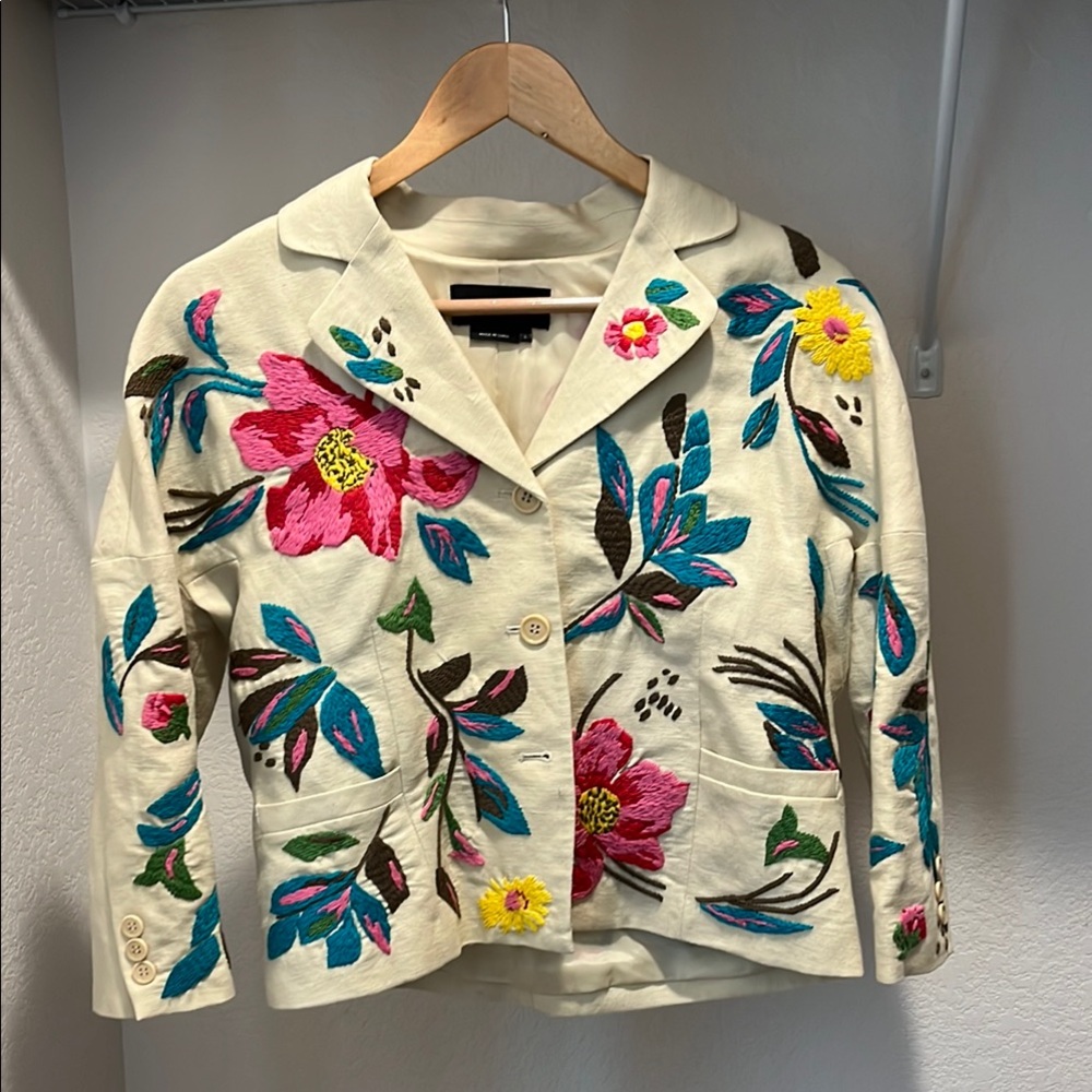 Floral Embroidered Women's Jacket